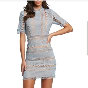Brenda Lace Sheath Minidress